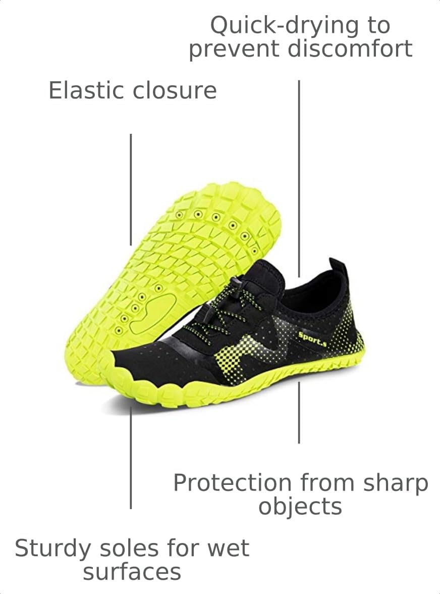 Water Shoes for Men Barefoot Quick-Dry Aqua Sock Outdoor Athletic Sport Shoes for Kayaking, Boating, Hiking, Surfing, Walking