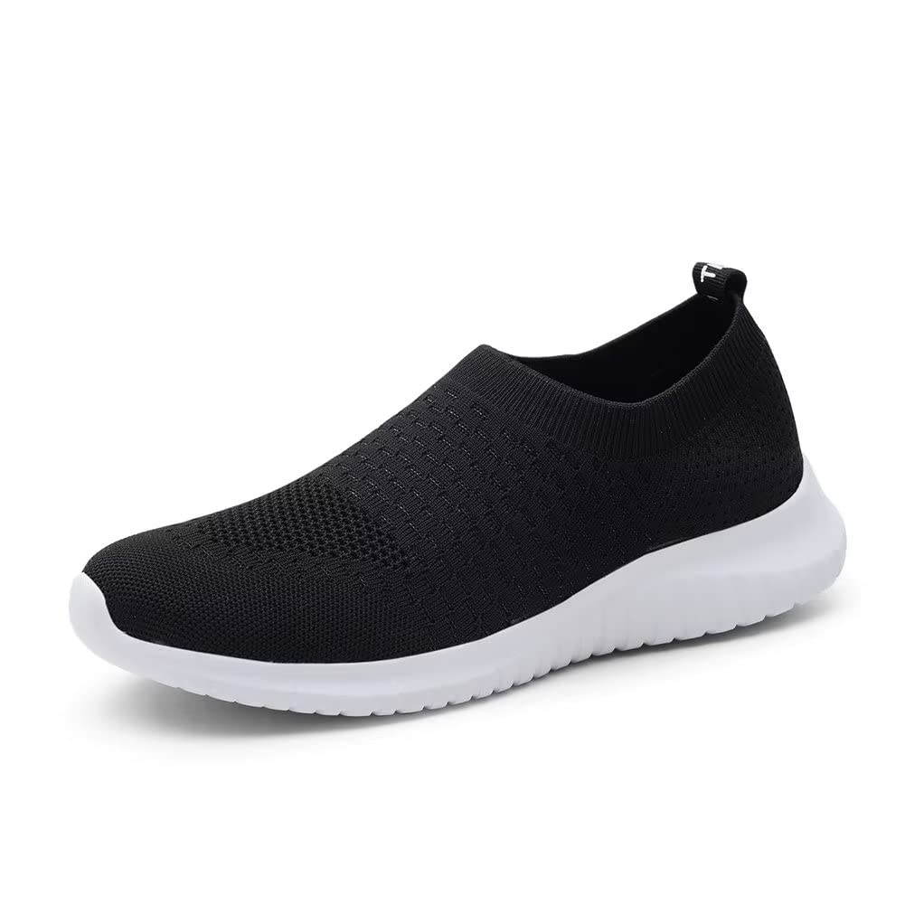 TIOSEBON Women's Athletic Walking Shoes Slip On Casual Mesh-Comfortable Tennis Workout Sneakers