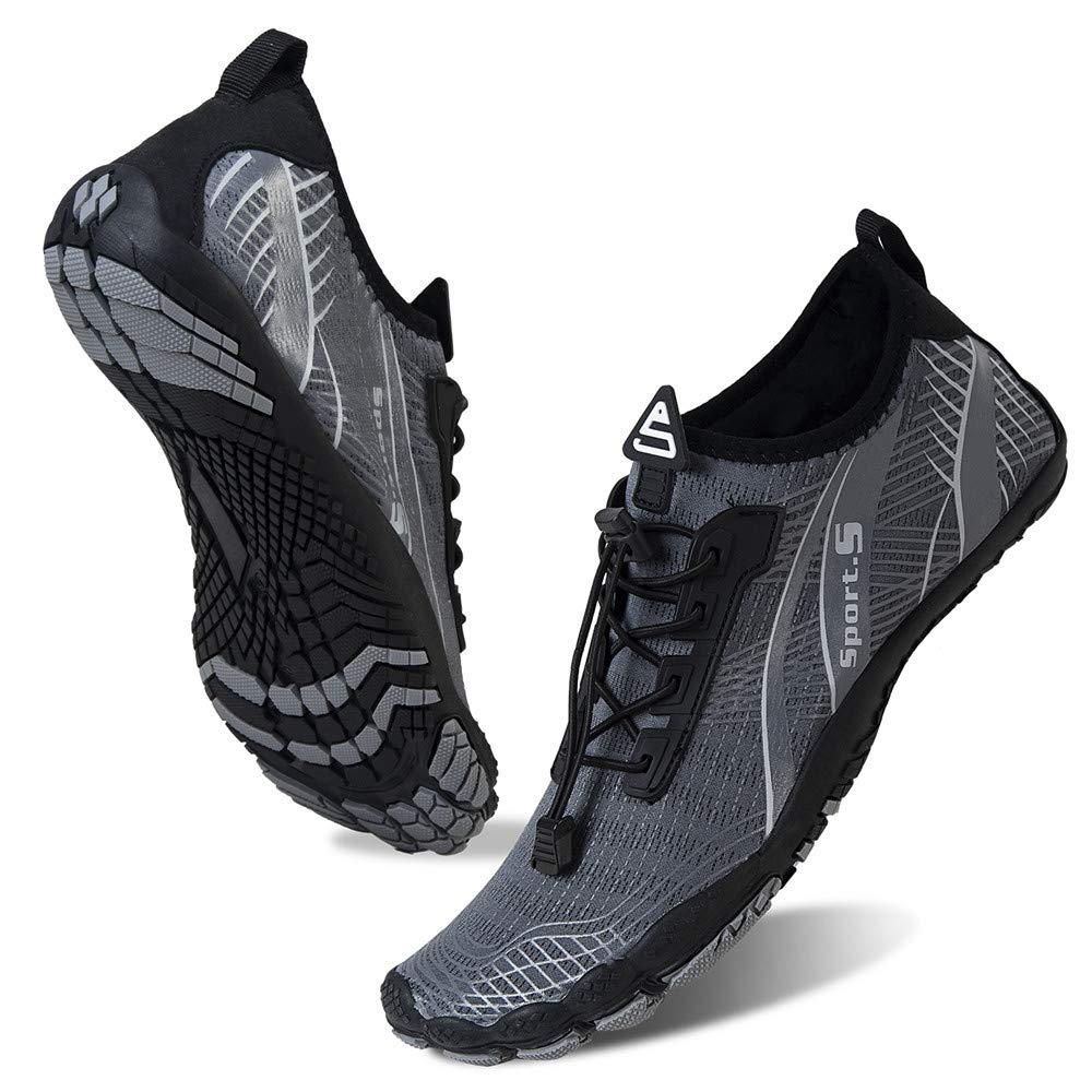 Water Shoes for Men Barefoot Quick-Dry Aqua Sock Outdoor Athletic Sport Shoes for Kayaking, Boating, Hiking, Surfing, Walking