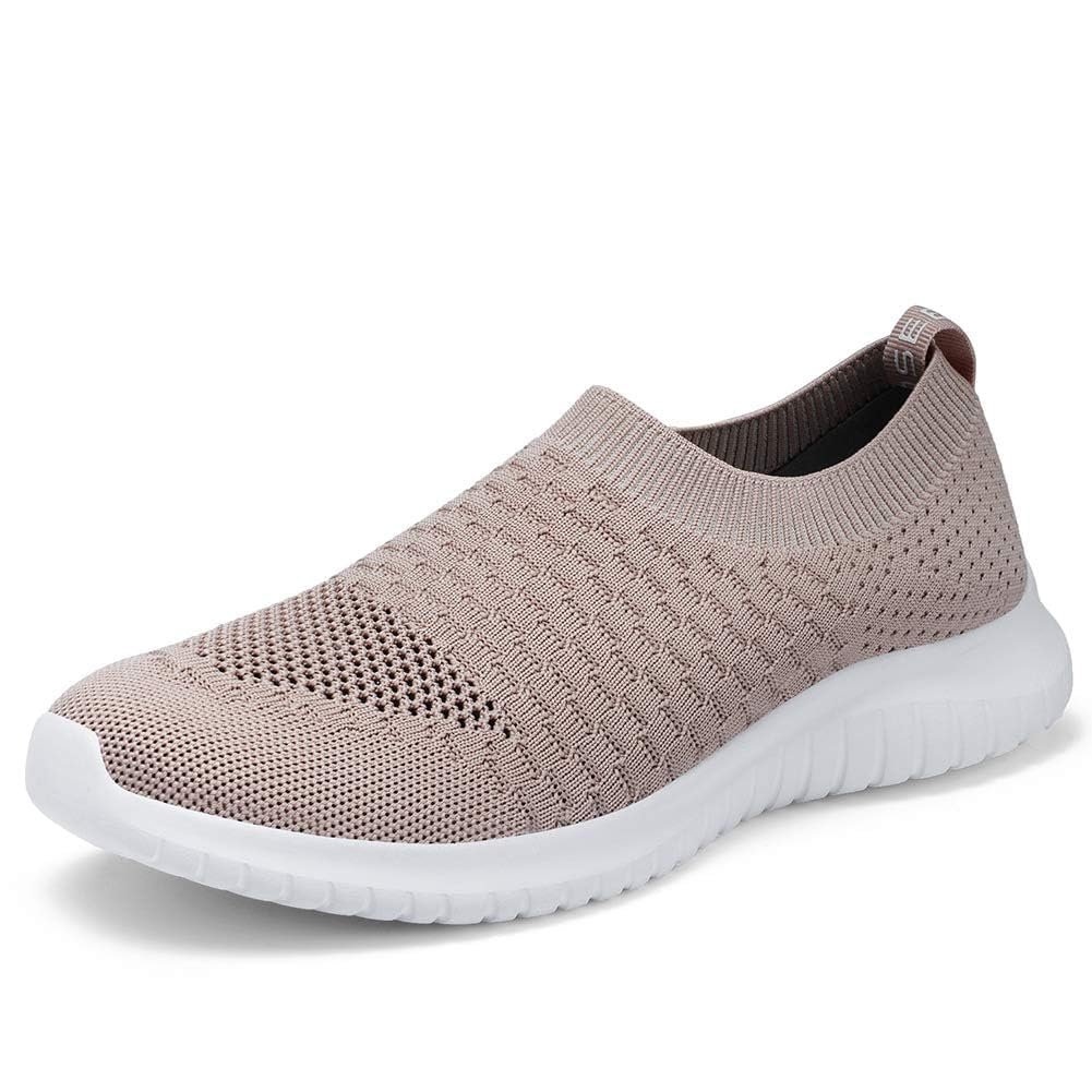 TIOSEBON Women's Athletic Walking Shoes Slip On Casual Mesh-Comfortable Tennis Workout Sneakers