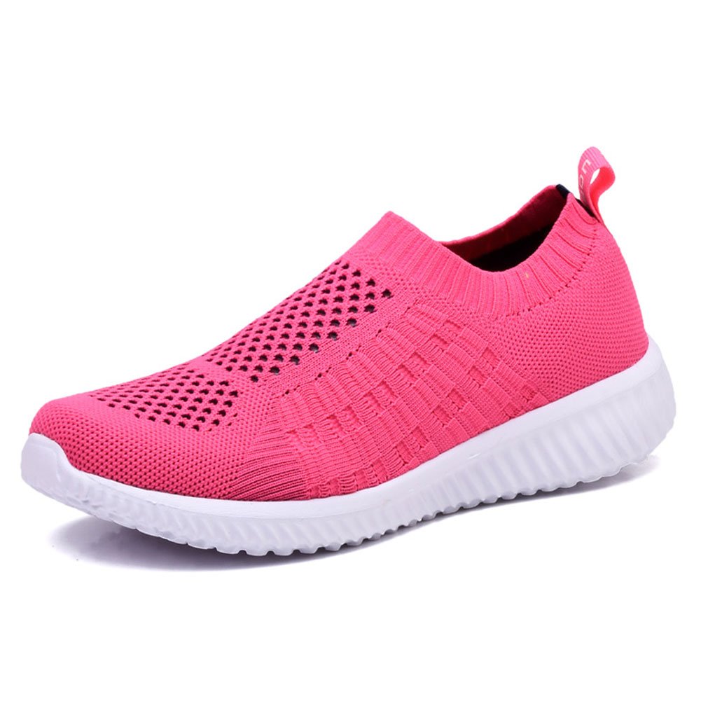 TIOSEBON Women's Athletic Walking Shoes Slip On Casual Mesh-Comfortable Tennis Workout Sneakers