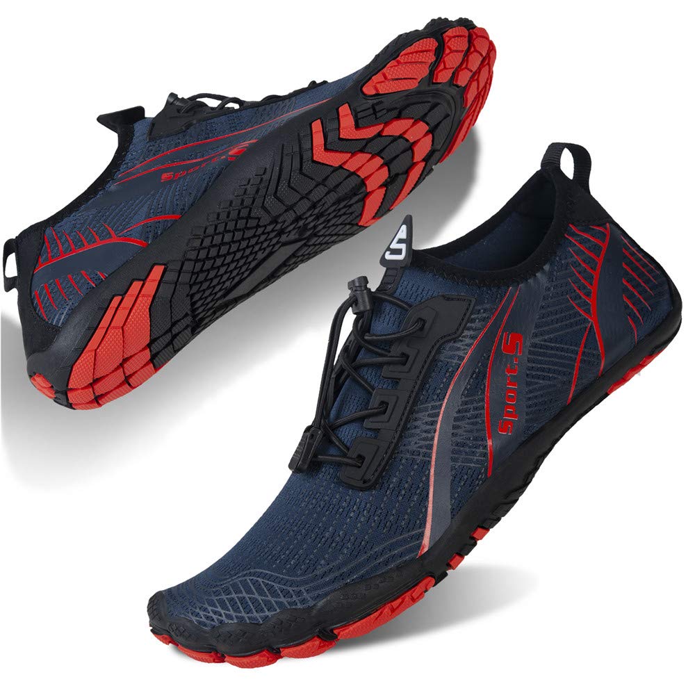 Water Shoes for Men Barefoot Quick-Dry Aqua Sock Outdoor Athletic Sport Shoes for Kayaking, Boating, Hiking, Surfing, Walking