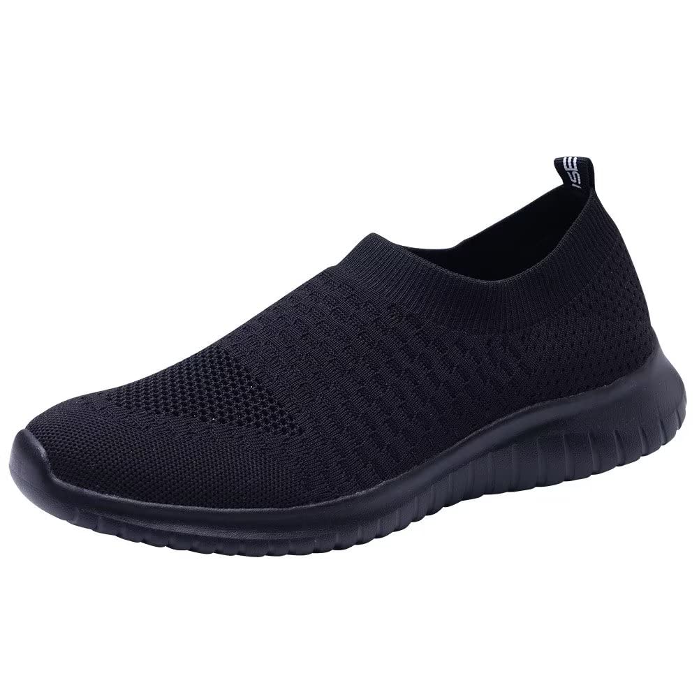 TIOSEBON Women's Athletic Walking Shoes Slip On Casual Mesh-Comfortable Tennis Workout Sneakers