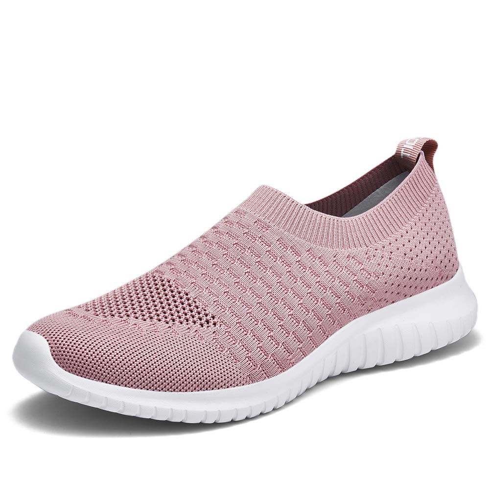 TIOSEBON Women's Athletic Walking Shoes Slip On Casual Mesh-Comfortable Tennis Workout Sneakers