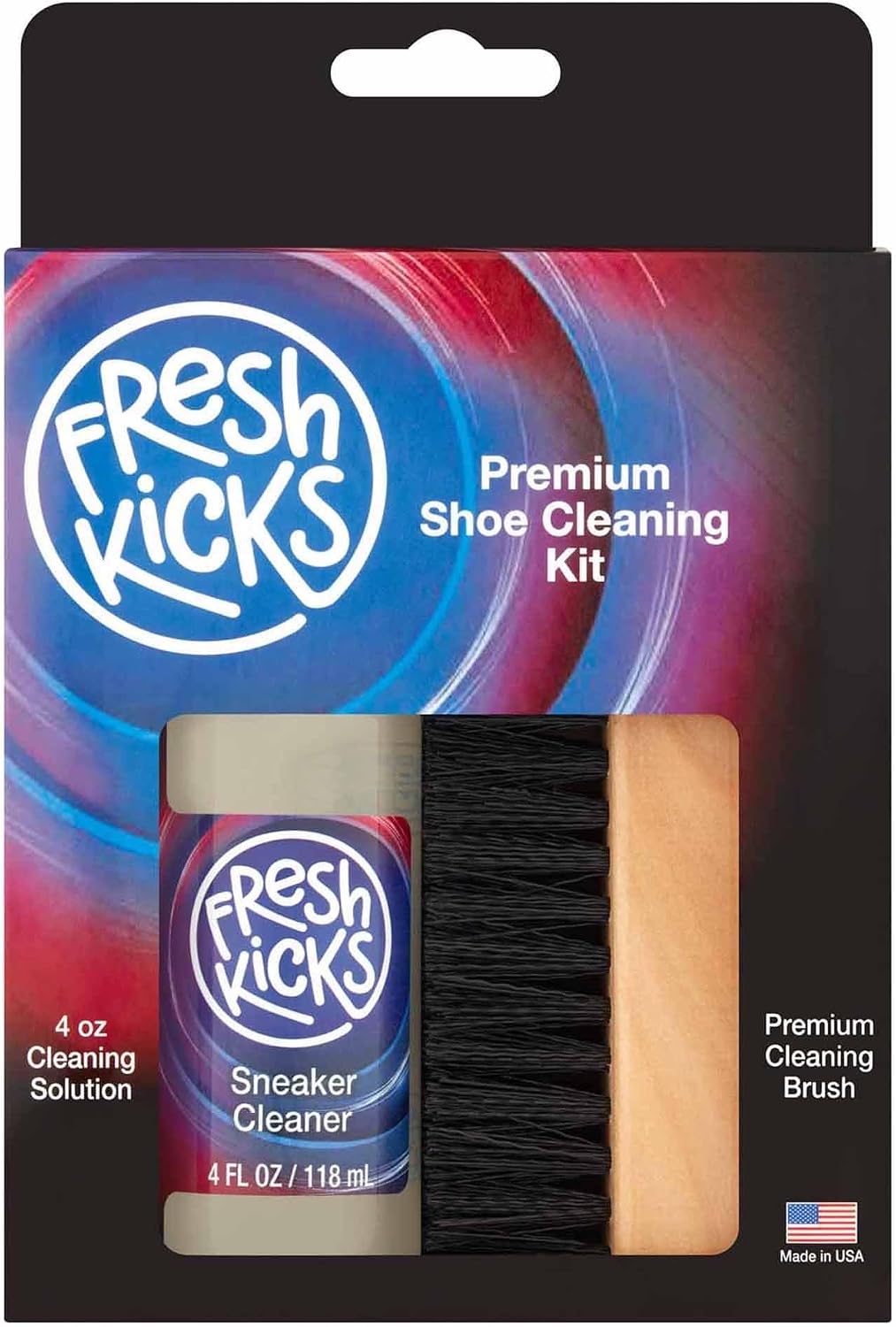 Sneaker Cleaning Kit, Foaming Cleaner & Brush – Restores White Sneakers, Suede, Canvas, & Leather