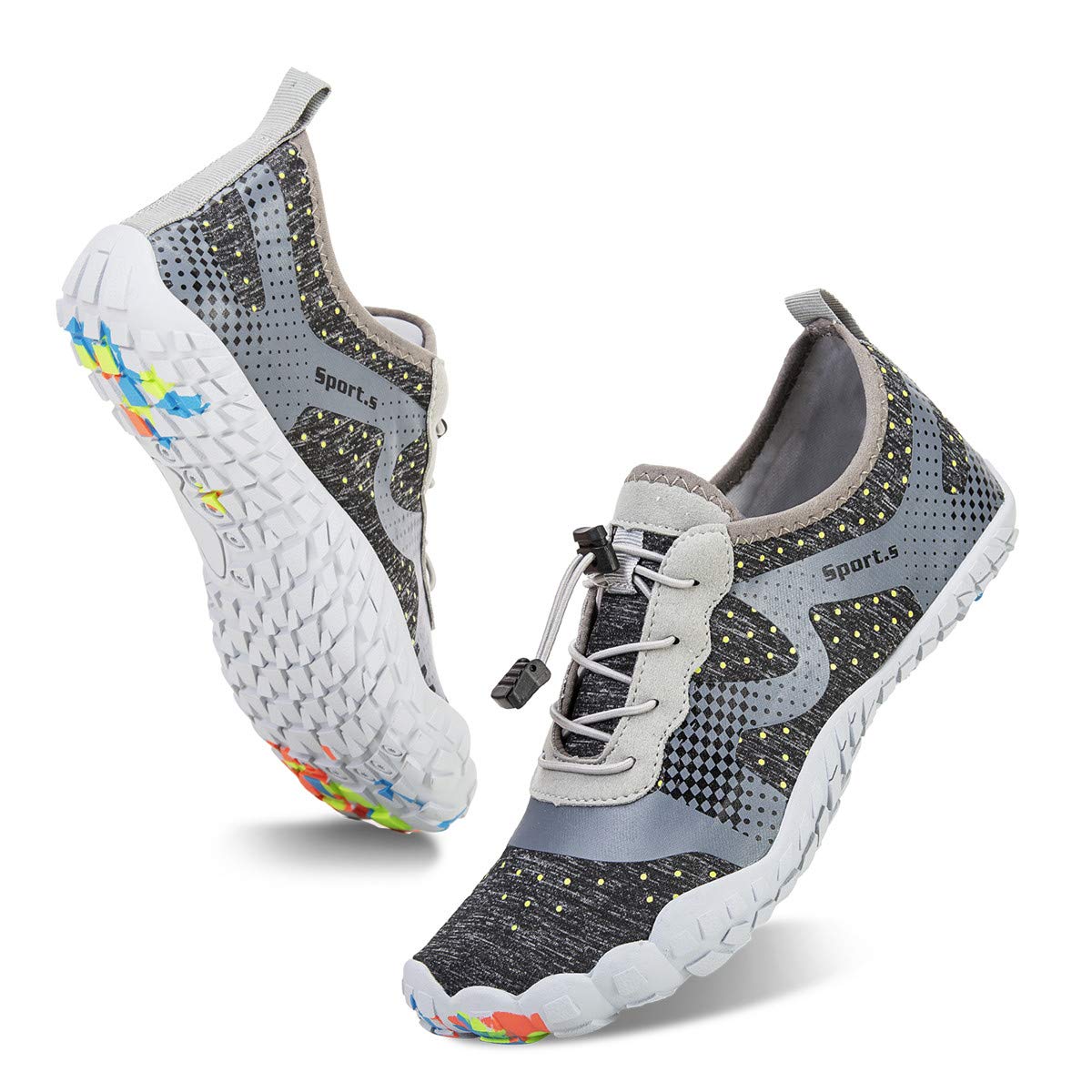 Water Shoes for Men Barefoot Quick-Dry Aqua Sock Outdoor Athletic Sport Shoes for Kayaking, Boating, Hiking, Surfing, Walking