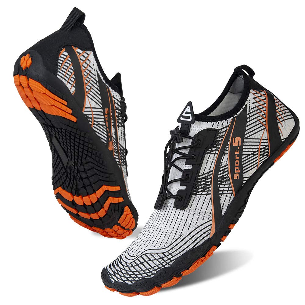 Water Shoes for Men Barefoot Quick-Dry Aqua Sock Outdoor Athletic Sport Shoes for Kayaking, Boating, Hiking, Surfing, Walking