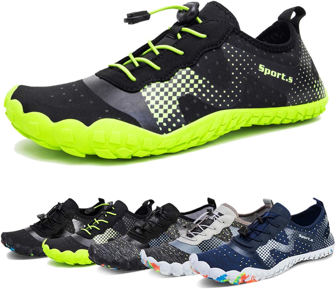Water Shoes for Men Barefoot Quick-Dry Aqua Sock Outdoor Athletic Sport Shoes for Kayaking, Boating, Hiking, Surfing, Walking