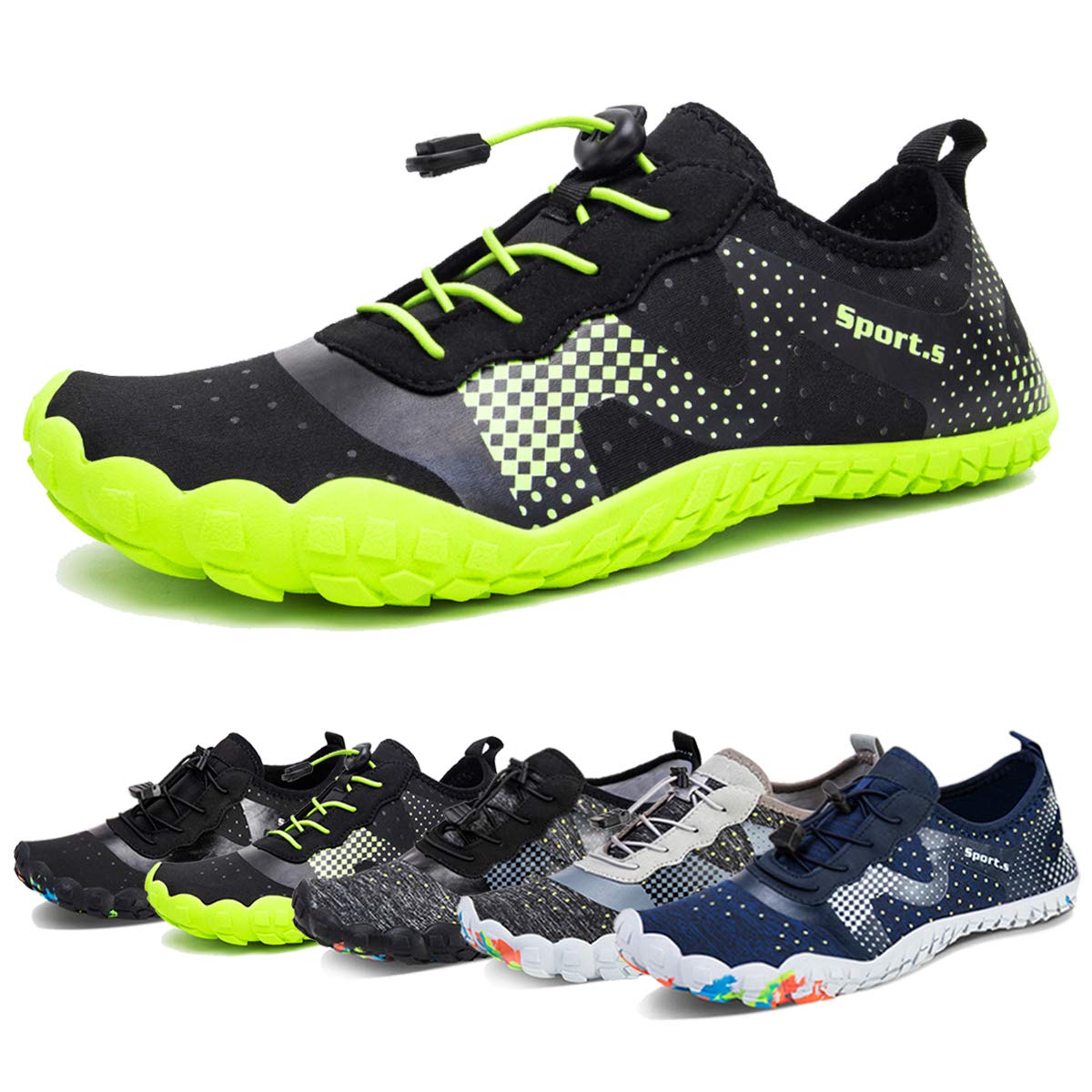 Water Shoes for Men Barefoot Quick-Dry Aqua Sock Outdoor Athletic Sport Shoes for Kayaking, Boating, Hiking, Surfing, Walking
