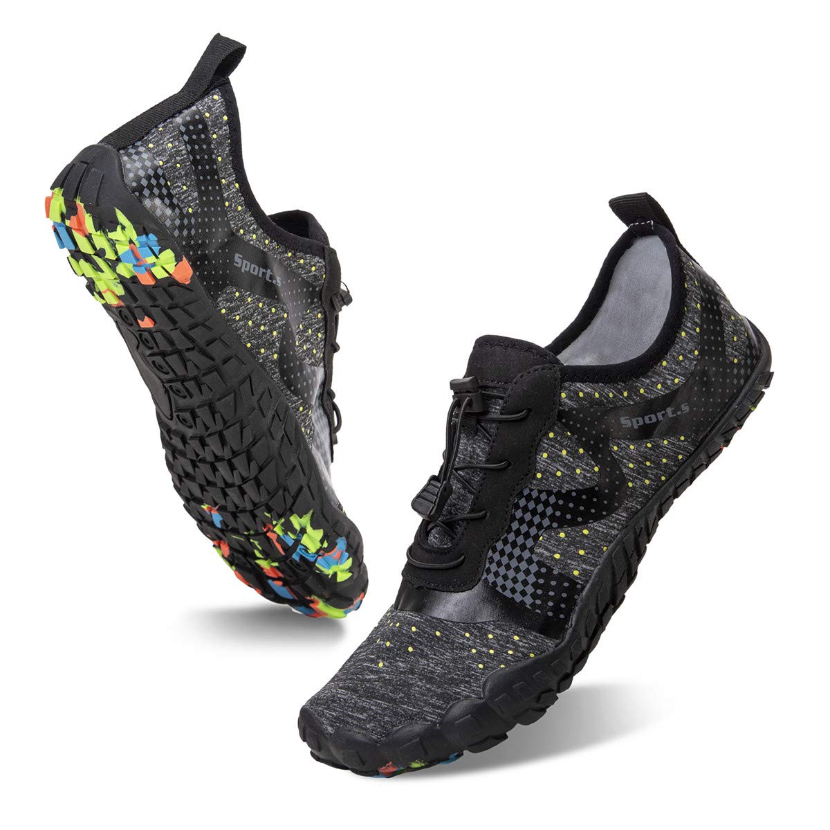 Water Shoes for Men Barefoot Quick-Dry Aqua Sock Outdoor Athletic Sport Shoes for Kayaking, Boating, Hiking, Surfing, Walking