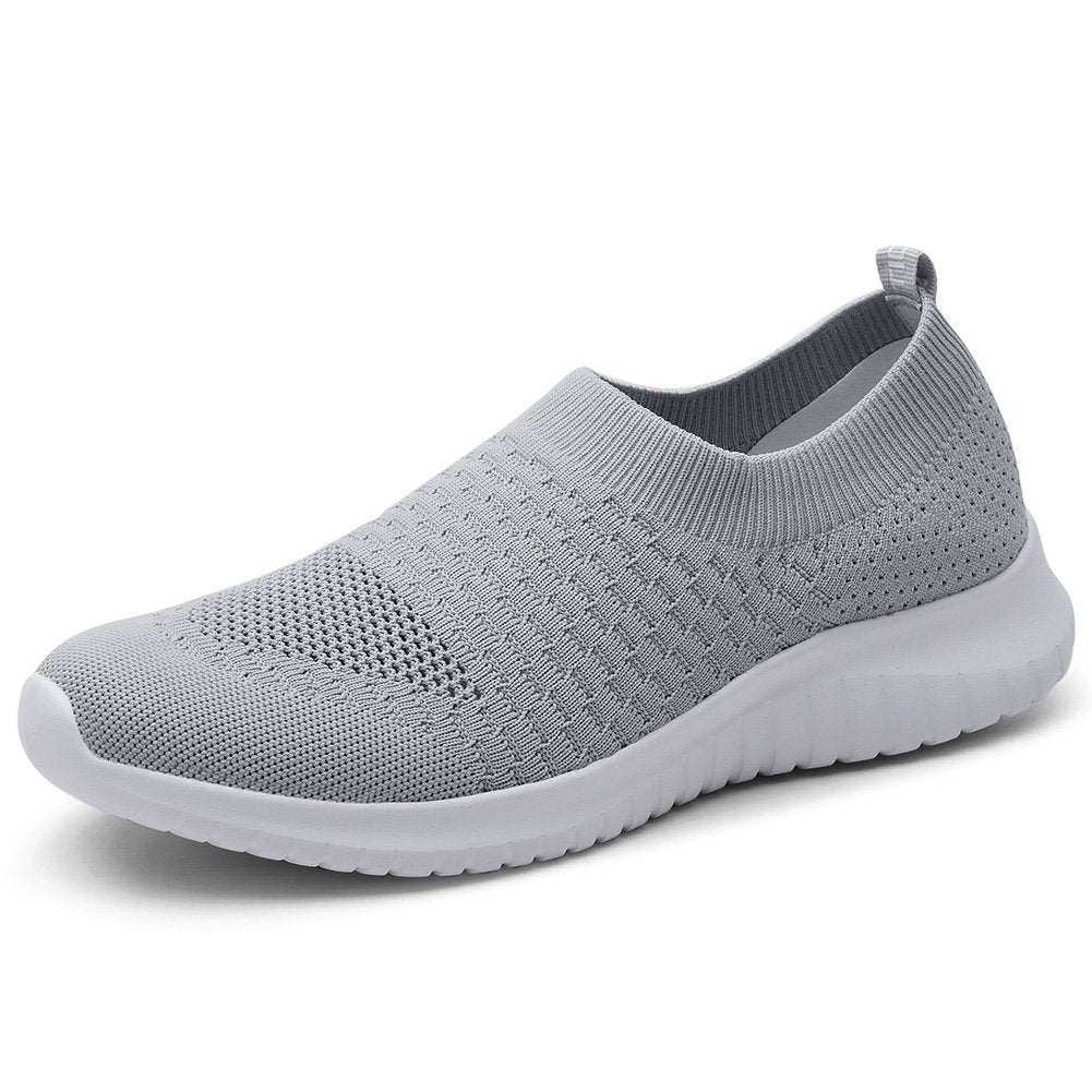 TIOSEBON Women's Athletic Walking Shoes Slip On Casual Mesh-Comfortable Tennis Workout Sneakers