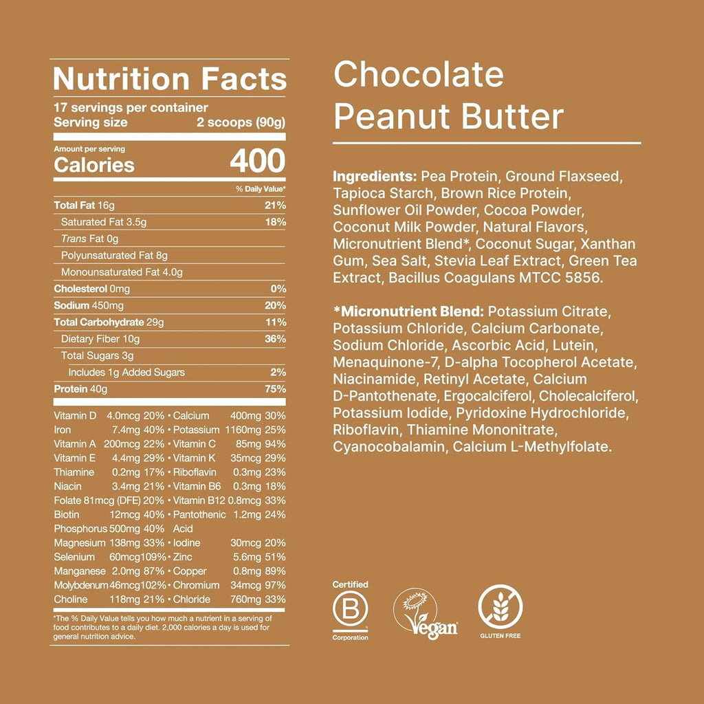 Huel Black Edition | Chocolate Peanut Butter | 40g Vegan Protein Powder