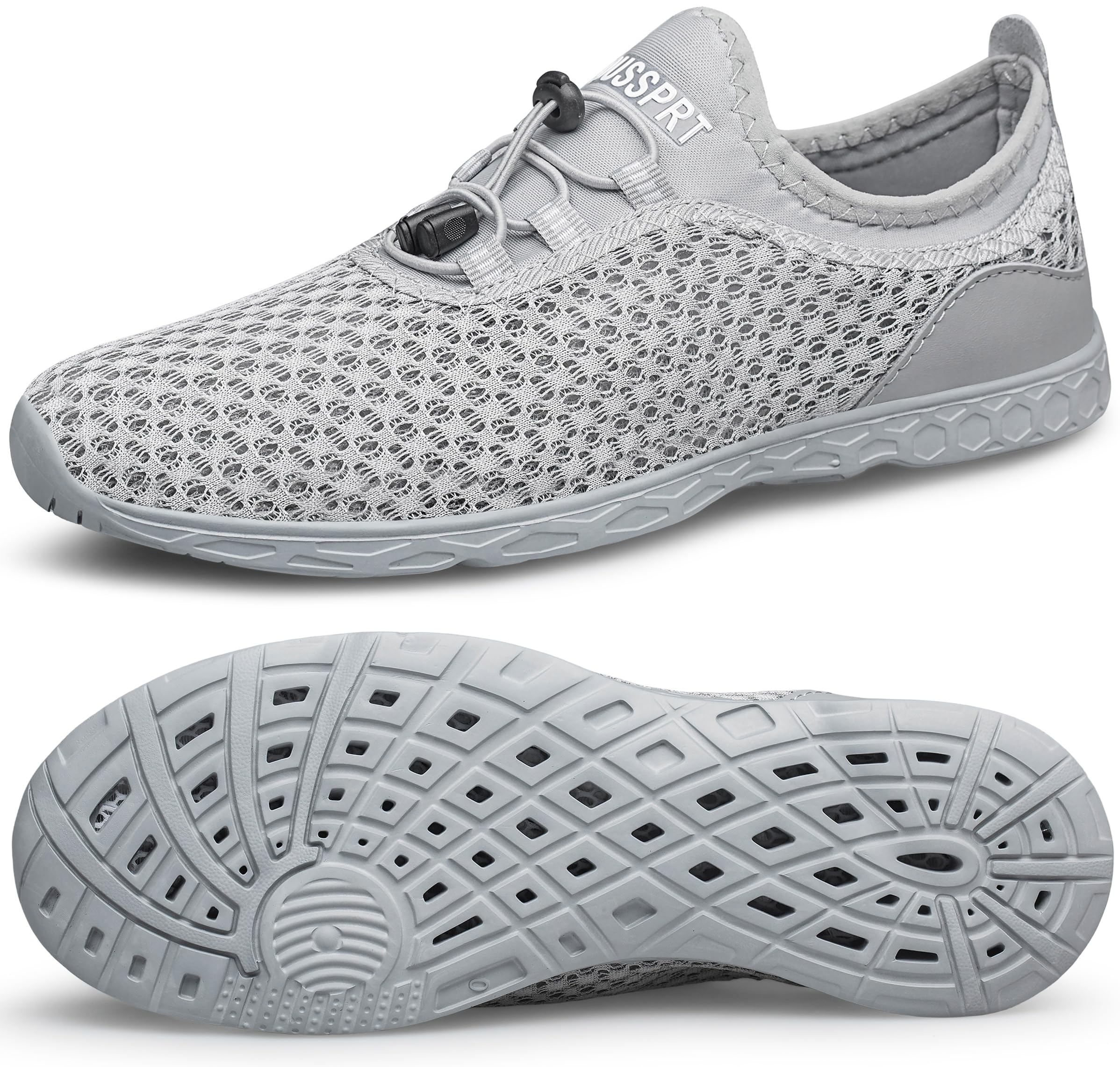 DOUSSPRT Women's Water Shoes Quick Dry for Beach Swim Pool Fishing | Adult Breathable Summer Walk Aqua Sandals for River Athletic Boating Kayaking Diving Sport