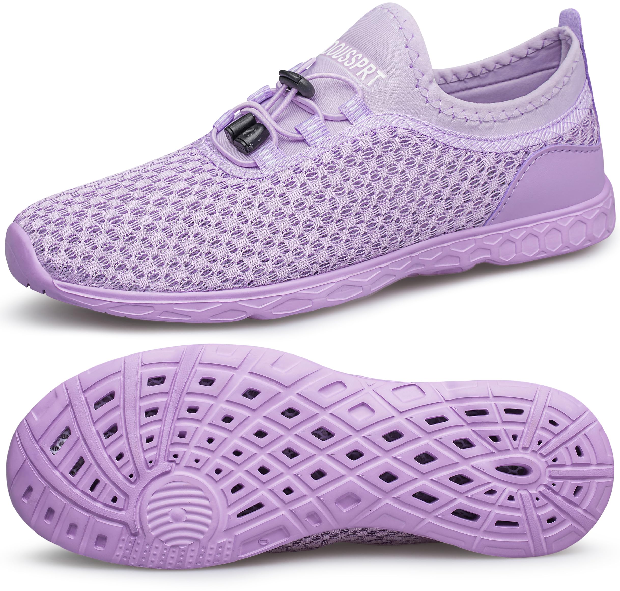 DOUSSPRT Women's Water Shoes Quick Dry for Beach Swim Pool Fishing | Adult Breathable Summer Walk Aqua Sandals for River Athletic Boating Kayaking Diving Sport